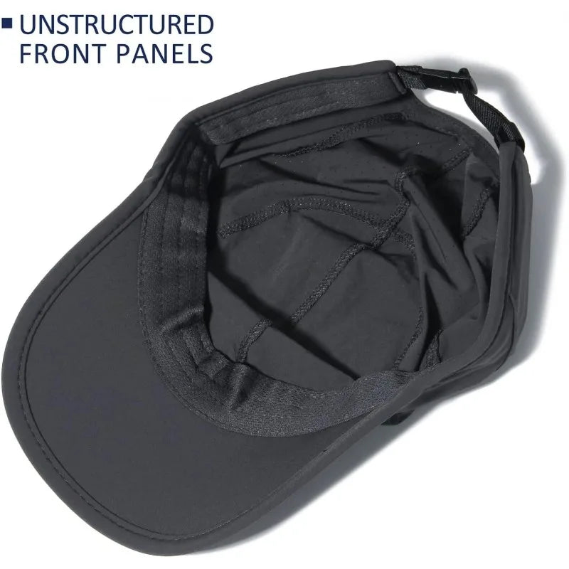 Stretch Running Hat with Soft Brim